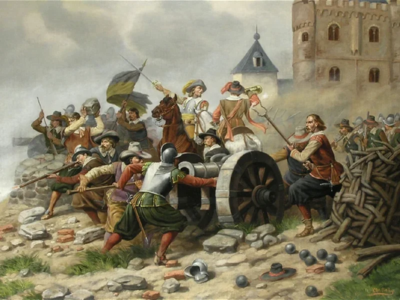 1831-Christian Sell - La difesa del castello